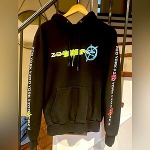 Zoo York black hoodie sweatshirt with neon design